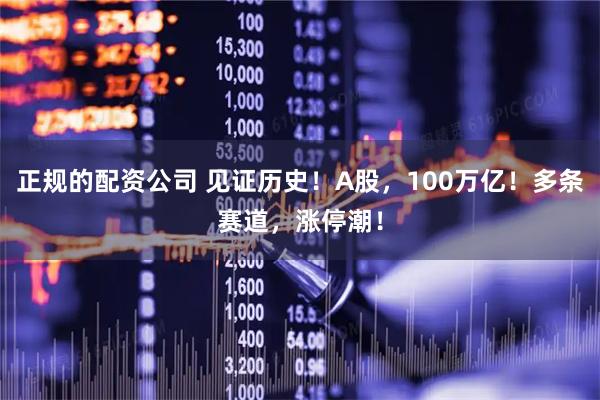 正规的配资公司 见证历史！A股，100万亿！多条赛道，涨停潮！